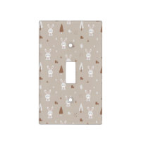 Adorable Rabbit Kids Pattern Light Switch Cover
