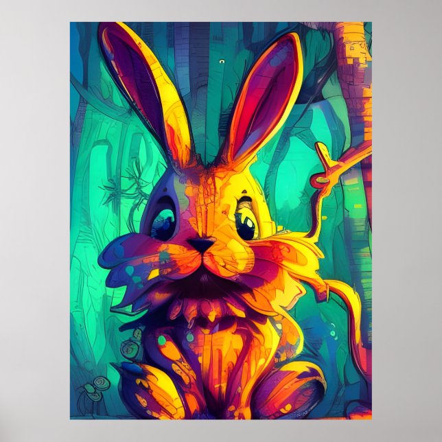 Adorable Rabbit Poster (Front)