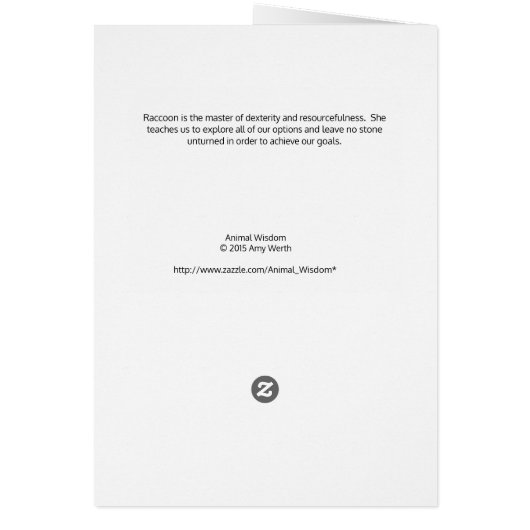 Adorable Raccoon (Back)