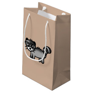 adorable raccoon animal cartoon small gift bag
