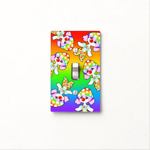 Adorable Rainbow Clown Light Switch Cover