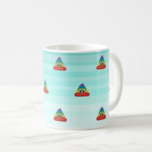 Adorable Rainbow Poop Emoji Coffee Mug