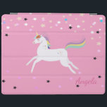 Adorable Rainbow Unicorn Magical Stars iPad Smart Cover<br><div class="desc">Adorable magical unicorn. An elegant and sophisticated design.</div>