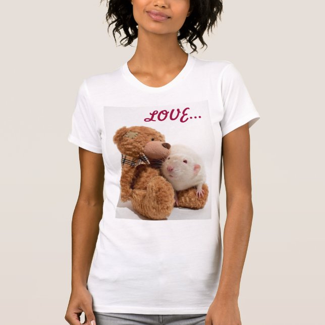 ADORABLE RAT LOVE... shirt CUTE!!!!! (Front)