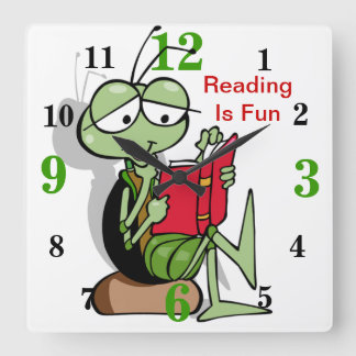 Adorable Reading Is Fun Clock For Kids