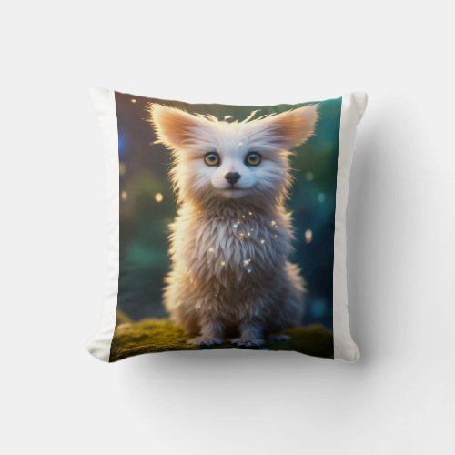 Adorable Red Fox Pillow Design Playful Fox Chasin