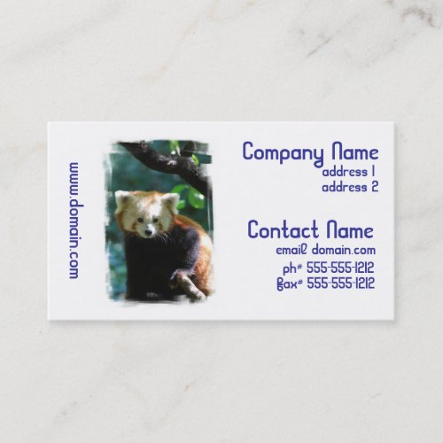 Adorable Red Panda Business Cards