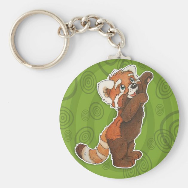 red panda keychain