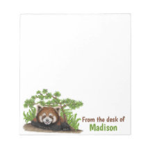 Adorable Red Panda Kids Personalized