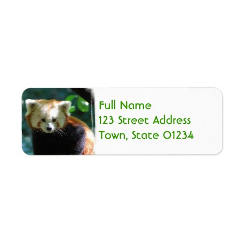 Adorable Red Panda Mailing Labels