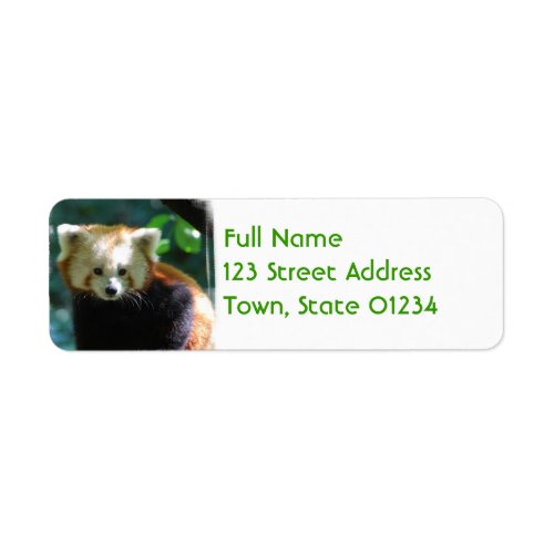 Adorable Red Panda Mailing Labels