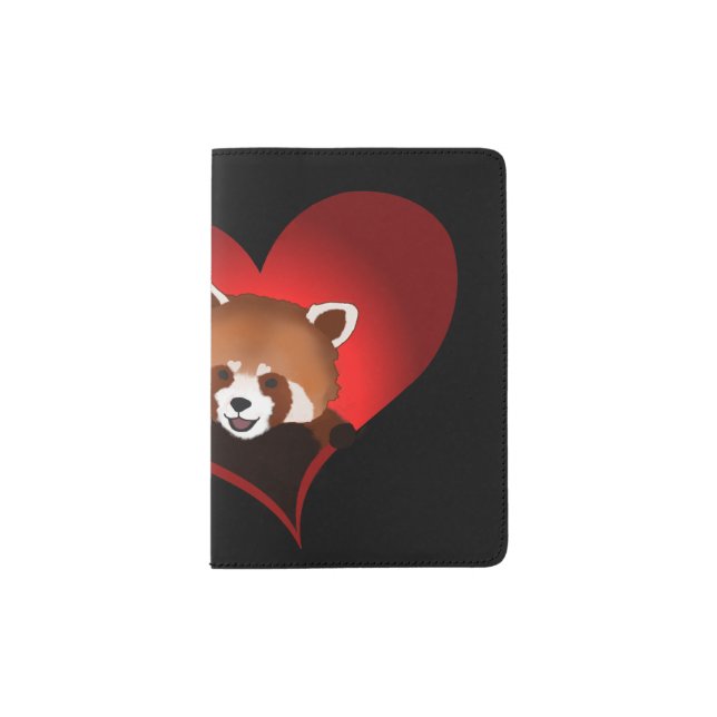 Adorable red panda passport holder (Front)