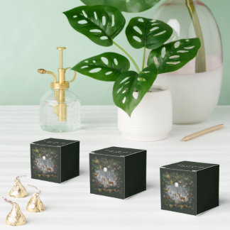 Adorable Reindeer At Night Favor Boxes