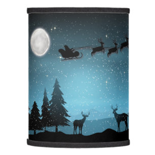 Adorable Reindeer At Night Lamp Shade