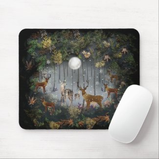 Adorable Reindeer At Night