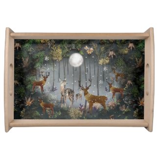 Adorable Reindeer At Night 