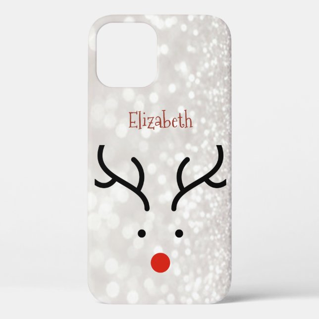 Adorable Reindeer Face,Bokeh   Case-Mate iPhone Case (Back)