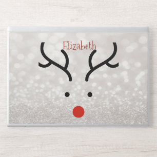 Adorable Reindeer Face,Bokeh HP Laptop Skin