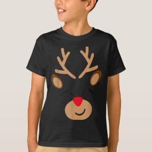 Adorable Reindeer Holiday Graphic - Festive Christ T-Shirt