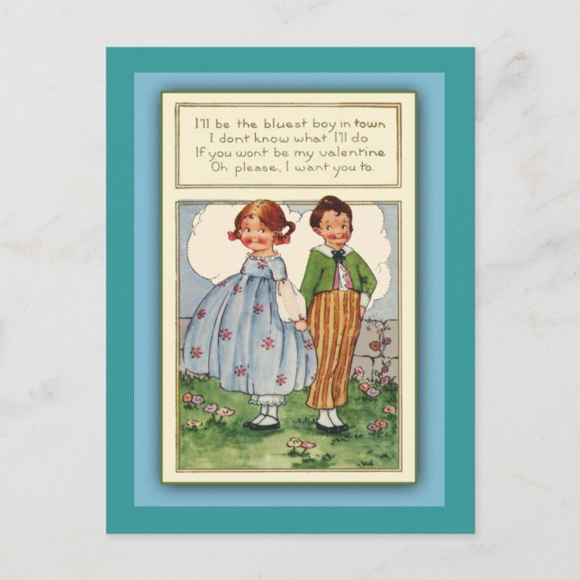 Adorable Retro Valentine Cards (Front)