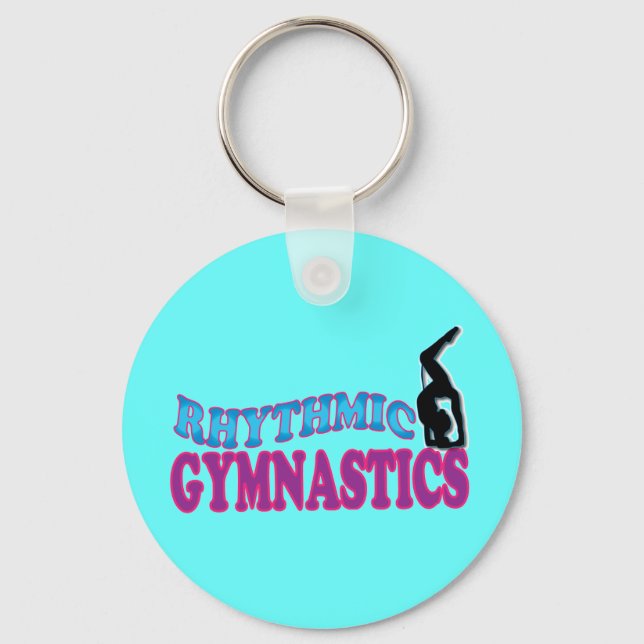 Adorable Rhythmic Gymnastics Gifts Keychain (Front)