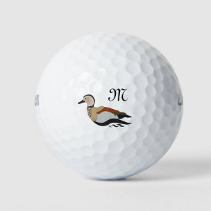 Adorable Ringed Teal Duck Swimming Golf Balls