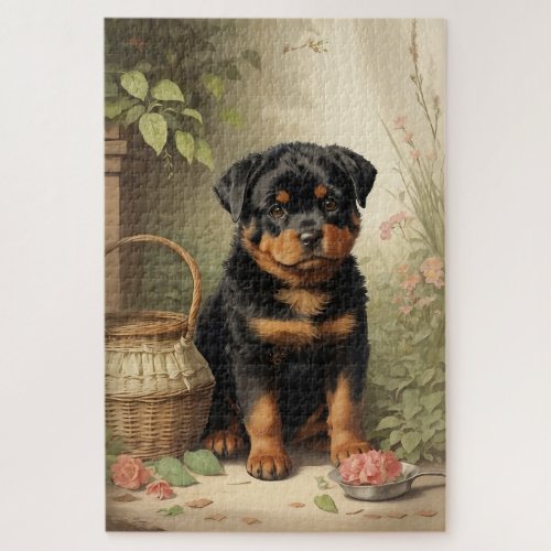 Adorable Rottweiler Jigsaw Puzzle