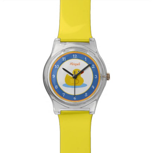 Adorable Rubber Duck Blue and Yellow  Watch
