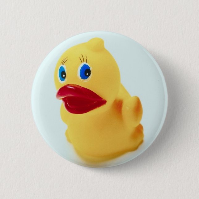 Adorable Rubber Duck Button (Front)