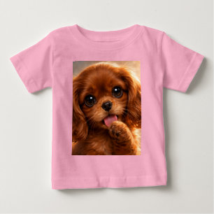 Adorable Ruby Cavalier Spaniel Baby T-Shirt
