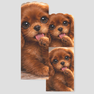 Adorable Ruby Cavalier Spaniel Bookmarks