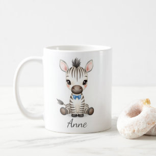 Adorable Safari Baby Zebra Custom Coffee Mug kids