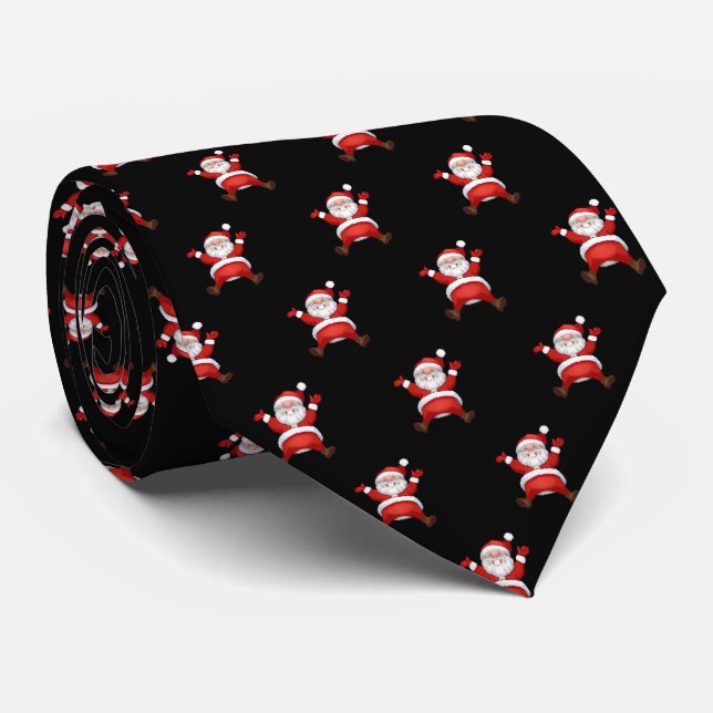 Adorable Santa Claus, Christmas Neck Tie (Rolled)