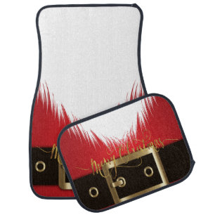 Adorable Santa Claus Suit, Holiday Car Floor Mat