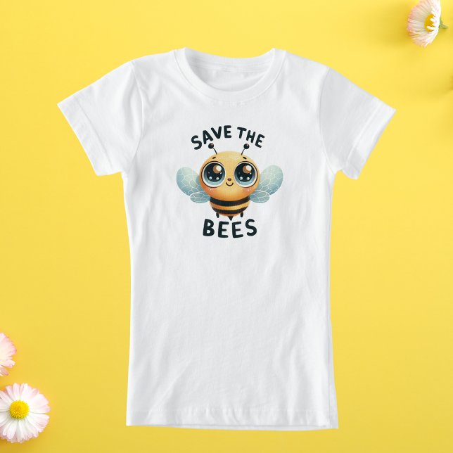 Adorable Save the Bees T-Shirt for Kids (Creator Uploaded)