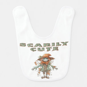 Adorable "Scarily Cute" Halloween Baby Bib
