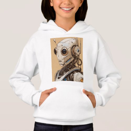  Adorable Sci_Fi Robot Kids Pullover 