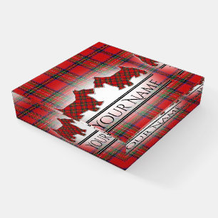 Adorable Scotties Clan Stewart Tartan Paperweight