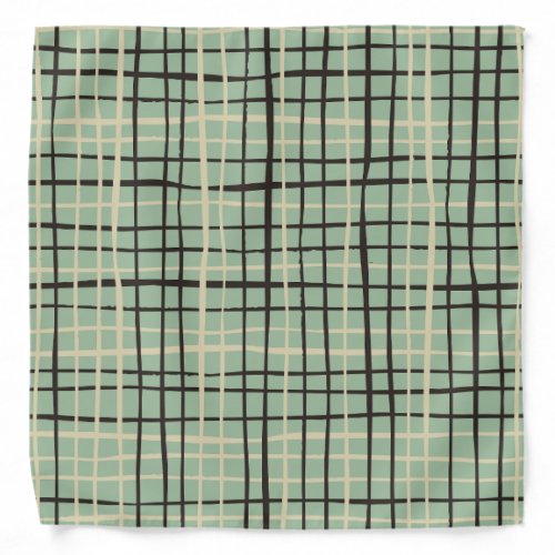 Adorable Scottish in modern retro look l Sage gree Bandana