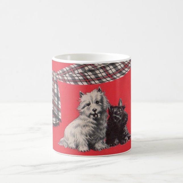 adorable Scottish terriers Coffee Mug (Center)