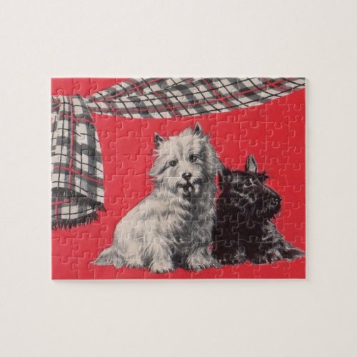 adorable Scottish terriers Jigsaw Puzzle