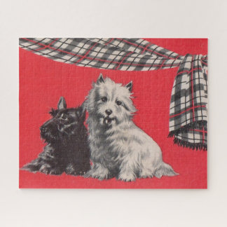 adorable Scottish terriers Jigsaw Puzzle