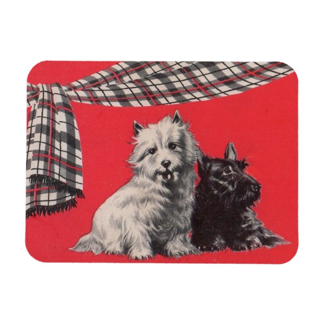 adorable Scottish terriers Magnet (Horizontal)