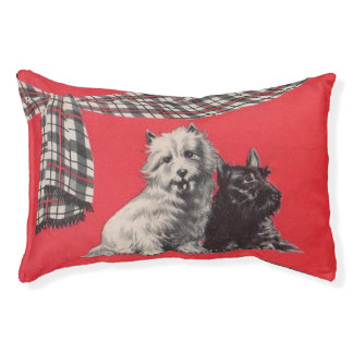 adorable Scottish terriers Pet Bed