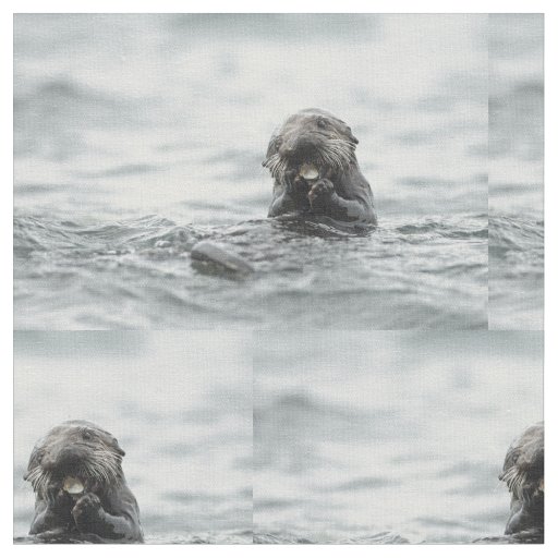 Adorable Sea Otter Fabric