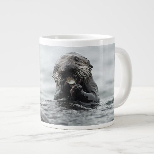 Adorable Sea Otter Giant Coffee Mug (Front Right)