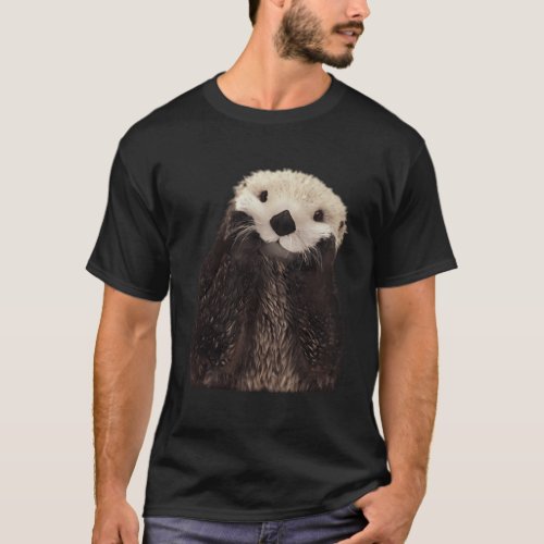 Adorable Sea Otter T_Shirt