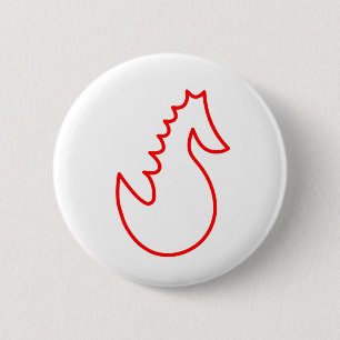 Adorable Searhorse Button