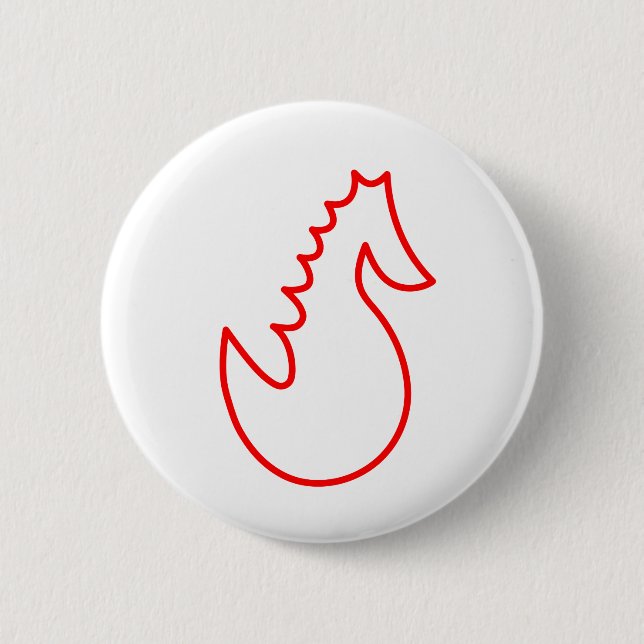 Adorable Searhorse Button (Front)