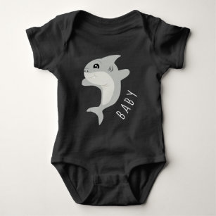 Adorable Shark Baby Bodysuit